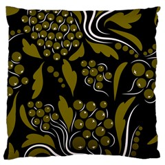 Folk Flowers Pattern  Standard Flano Cushion Case (one Side) by Eskimos