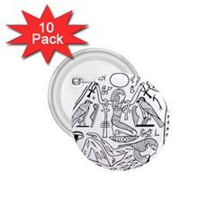 Egyptian-hieroglyphics-history-seb 1 75  Buttons (10 Pack) by Sudhe