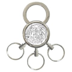 Egyptian-hieroglyphics-history-seb 3-ring Key Chain by Sudhe