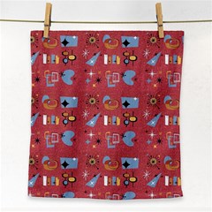 50s Red Face Towel by NerdySparkleGoth