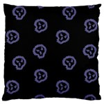 Purple Skulls On Dark Background Large Flano Cushion Case (Two Sides) Front