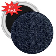 Blue Stripes On Dark Background 3  Magnets (100 Pack) by SychEva