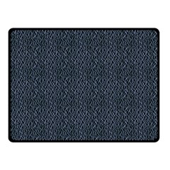 Blue Stripes On Dark Background Double Sided Fleece Blanket (small)  by SychEva