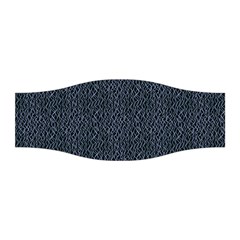 Blue Stripes On Dark Background Stretchable Headband by SychEva
