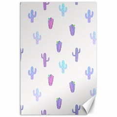 Purple And Blue Cacti Canvas 20  X 30  by SychEva