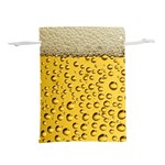 Beer Bubbles Lightweight Drawstring Pouch (M) Front