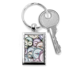 Compass-direction-north-south-east Key Chain (rectangle) by Sudhe