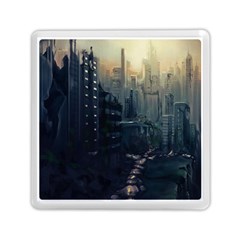 Apocalypse-post-apocalyptic Memory Card Reader (square) by Sudhe
