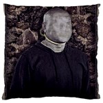 No Face Hanged Creepy Poster Large Flano Cushion Case (Two Sides) Front