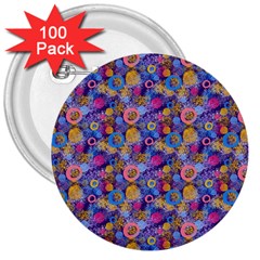 Multicolored Circles And Spots 3  Buttons (100 Pack)  by SychEva