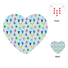Funny Monsters Playing Cards Single Design (heart) by SychEva