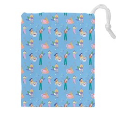 Beautiful Girls With Drinks Drawstring Pouch (5xl) by SychEva