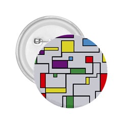 Colorful Rectangles 2 25  Buttons by LalyLauraFLM