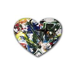 Snow In A City-1-1 Heart Coaster (4 Pack)  by bestdesignintheworld
