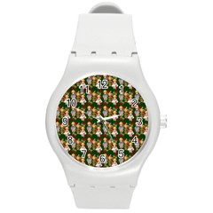 Dindollygreen Round Plastic Sport Watch (m) by snowwhitegirl