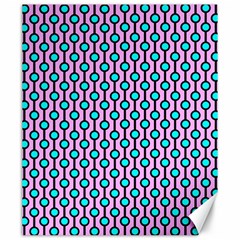 Blue Circles On Purple Background Geometric Ornament Canvas 20  X 24  by SychEva