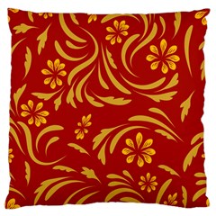 Folk Flowers Pattern Floral Surface Design Seamless Pattern Large Flano Cushion Case (two Sides) by Eskimos