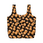 Orange Dandelions On A Dark Background Full Print Recycle Bag (M) Front