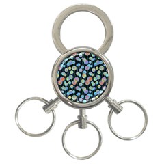 Multi-colored Circles 3-ring Key Chain by SychEva