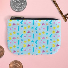 Arcade Dreams Blue  Mini Coin Purse by thePastelAbomination