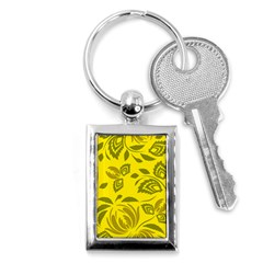 Folk Flowers Pattern Floral Surface Design Seamless Pattern Key Chain (rectangle) by Eskimos