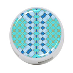 Turquoise 4-port Usb Hub (one Side) by Dazzleway