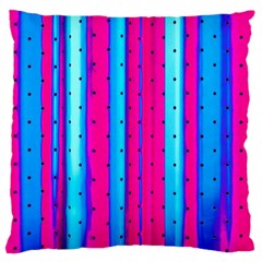 Warped Stripy Dots Large Cushion Case (one Side) by essentialimage365