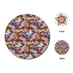 Retro Color Playing Cards Single Design (Round) Front
