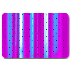 Warped Stripy Dots Large Doormat  by essentialimage365