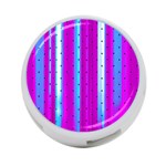 Warped Stripy Dots 4-Port USB Hub (One Side) Front