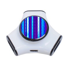 Warped Stripy Dots 3-port Usb Hub by essentialimage365
