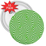 Illusion Waves Pattern 3  Buttons (10 pack)  Front