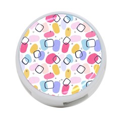 Abstract Multicolored Shapes 4-port Usb Hub (one Side) by SychEva