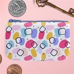 Abstract Multicolored Shapes Large Coin Purse Front