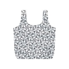 Geometric City Full Print Recycle Bag (s) by SychEva