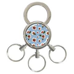 Hibiscus Flowers 3-ring Key Chain by SychEva