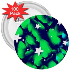 Space Odyssey  3  Buttons (100 Pack)  by notyouraveragemonet