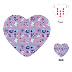 50s Diner Print Pink Playing Cards Single Design (heart) by NerdySparkleGoth