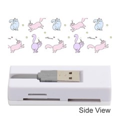 Unicorn Cats Pattern 2 Memory Card Reader (stick) by Littlebird
