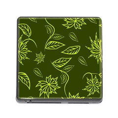 Folk Flowers Print Floral Pattern Ethnic Art Memory Card Reader (square 5 Slot) by Eskimos