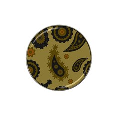 Floral Pattern Paisley Style Paisley Print  Doodle Background Hat Clip Ball Marker by Eskimos