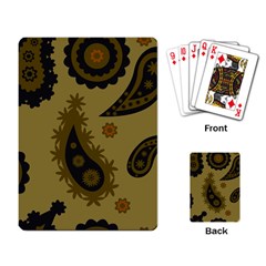 Floral Pattern Paisley Style Paisley Print  Doodle Background Playing Cards Single Design (rectangle) by Eskimos