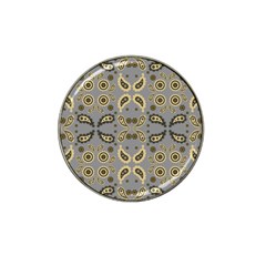 Floral Folk Damask Pattern Fantasy Flowers Floral Geometric Fantasy Hat Clip Ball Marker (10 Pack) by Eskimos
