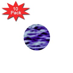 Purple  Waves Abstract Series No3 1  Mini Buttons (10 Pack)  by DimitriosArt