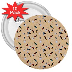 Festive Champagne 3  Buttons (10 Pack)  by SychEva