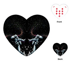 Digital Illusion Playing Cards Single Design (heart) by Sparkle
