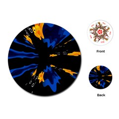 Digital Illusion Playing Cards Single Design (round) by Sparkle
