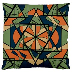 Abstract Pattern Geometric Backgrounds   Large Flano Cushion Case (two Sides) by Eskimos