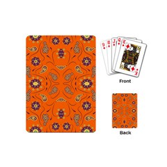 Floral Pattern Paisley Style  Playing Cards Single Design (mini) by Eskimos