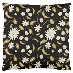 Folk Flowers Print Floral Pattern Ethnic Art Large Cushion Case (one Side) by Eskimos